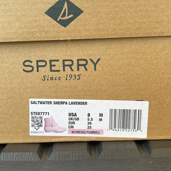 Sperry - Saltwater Sherpa Boots - Lavender Size:8 - Picture 16 of 16